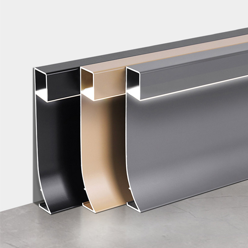 Plinthe en aluminium LED 80*9mm