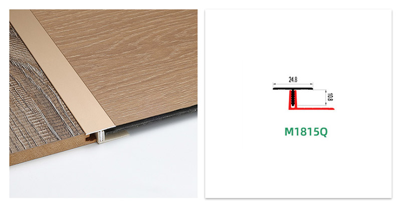 Moulage en T en aluminium