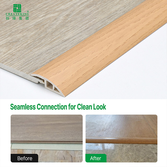 Réducteur de revêtement de sol en PVC à grain de bois 28*5 mm