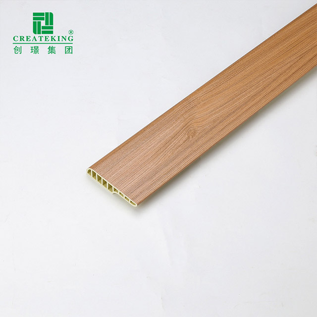 Plinthe ronde de crayon de PVC de 75*15mm