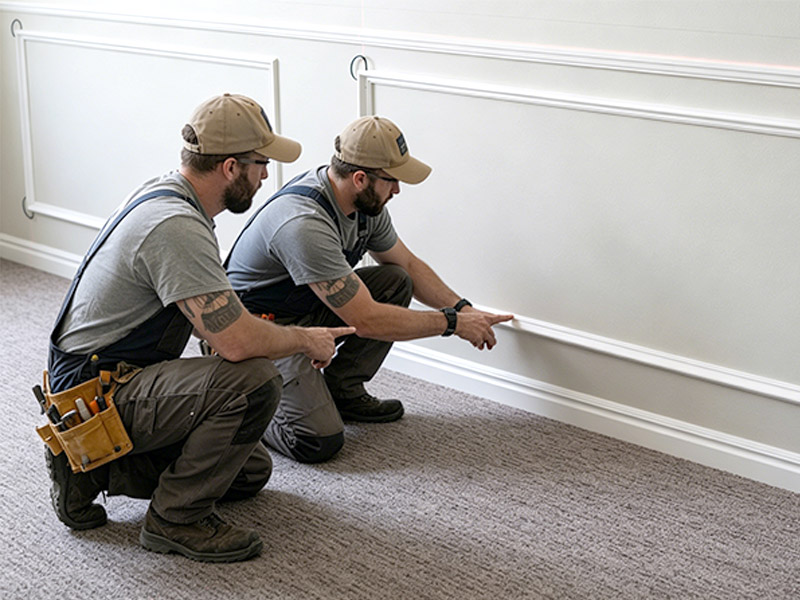 Comment fixer une moulure en polystyrène sur un mur ?