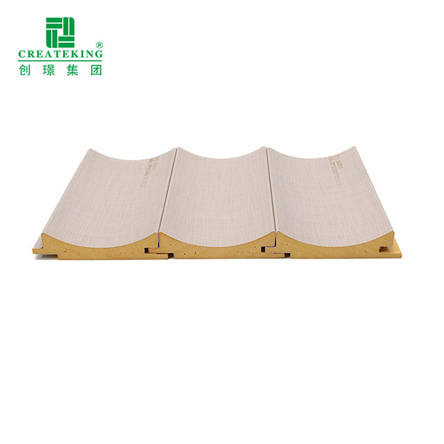 Panneau mural cannelé à arc intérieur de 70 * 15 mm