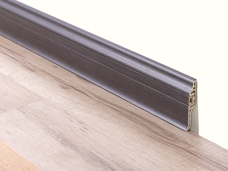 plinthe cach&eacute;e de clou de langue d'agneaux de PVC de 78*17mm