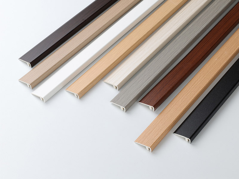 Garnitures de bord de rev&ecirc;tement de sol en PVC en forme de F de 30 * 10,5 mm
