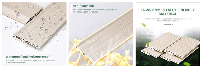 Plinthe en langue d'agneau en PVC 80*14 mm