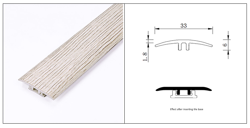 Moulage en T SPC 33*6 mm