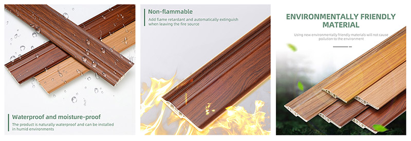 Plinthe multifonctionnelle en PVC 68*16 mm