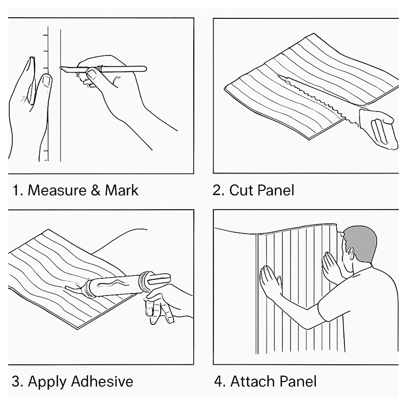 Panneau A Mur Courbe
