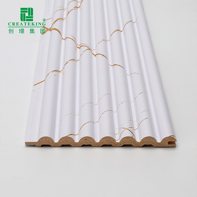 Panneau mural demi-rond solide en marbre blanc doré 105,5 x 8,5 mm