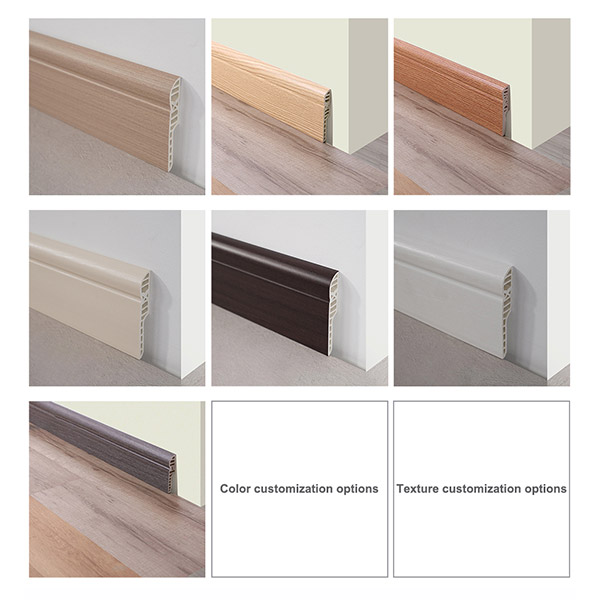 Plinthe de crayon de PVC de 90*17mm
