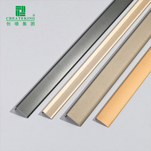 Garniture de bord de sol en aluminium en forme de L de 7x15 mm