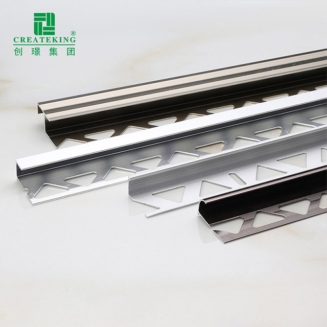 Garniture de carrelage en aluminium en forme de L de 11,8x23 mm