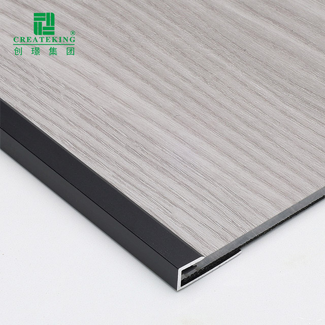 Équilibre de bord de plancher carré en aluminium de 24,95x7,2 mm