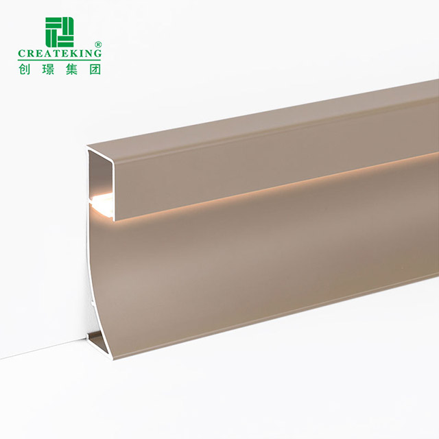 Plinthe en aluminium LED 80*9mm