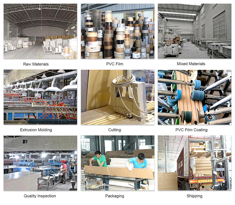 Processus de production de panneaux muraux WPC