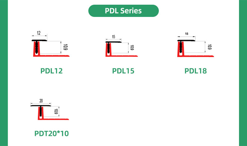 Garniture de bo&icirc;te coulissante en T d&eacute;cal&eacute;e en aluminium