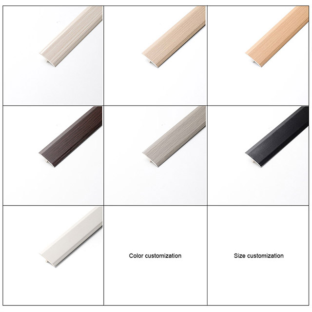 Bandes de bord de sol en forme de T en PVC 40*12,6 mm