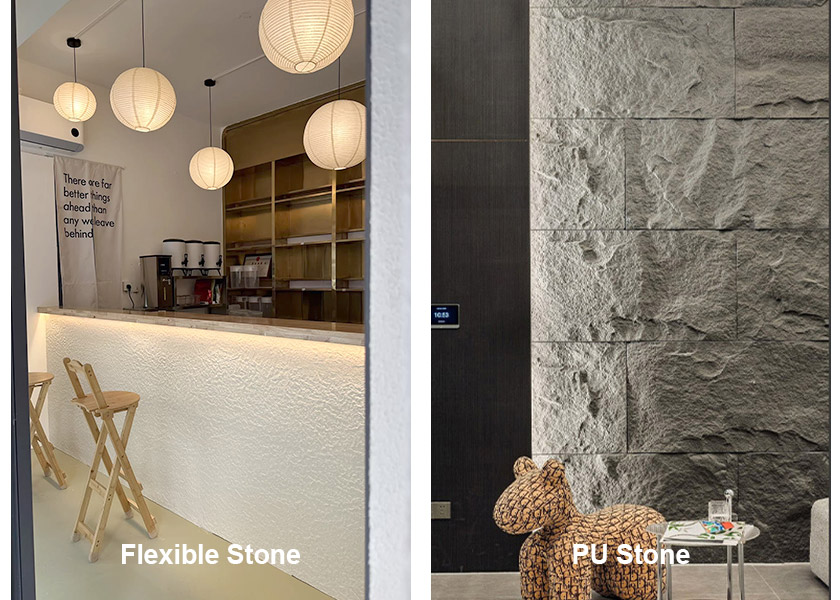 Quelle est la différence entre la pierre flexible et la pierre PU ?