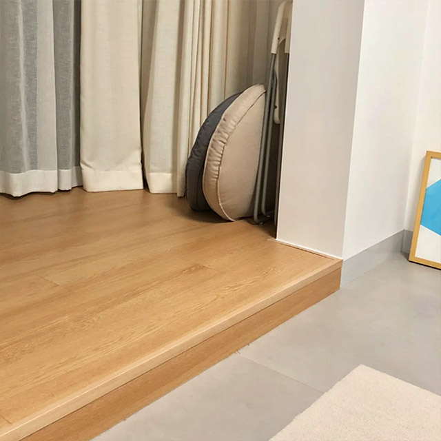 Garnitures de bordure de sol SPC en forme de L