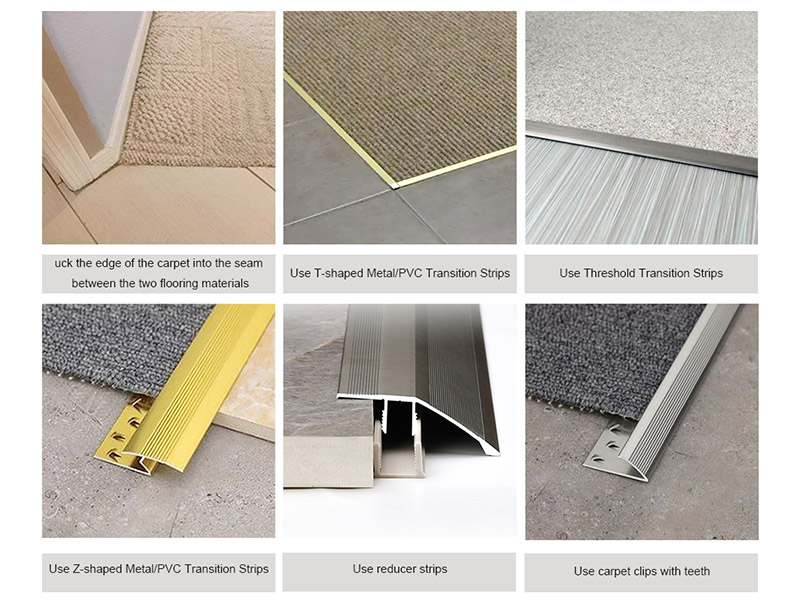 Quelle est la meilleure façon de passer entre le tapis et les carreaux?