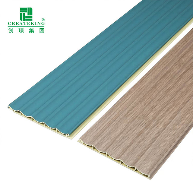 Panneau mural en PVC ondulé à arc intérieur de 150 x 12 mm