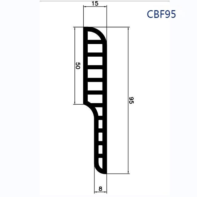 Plinthe murale CBF95