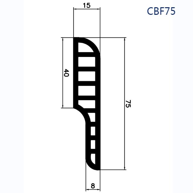 Plinthe murale CBF75 