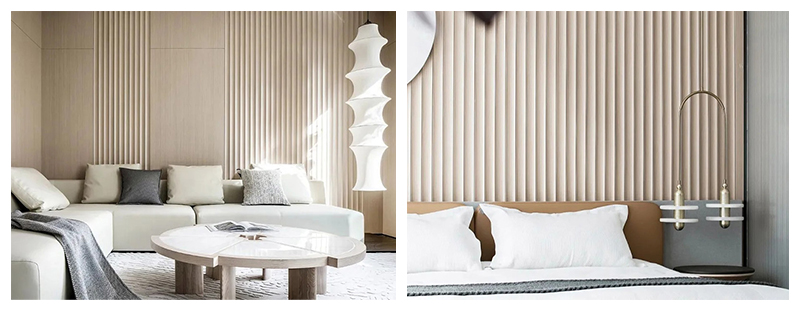 Panneau mural cannel&eacute; &agrave; arc int&eacute;rieur de 70 * 15 mm