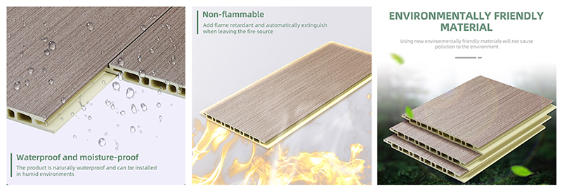 Panneaux muraux plats de 130*8.8mm