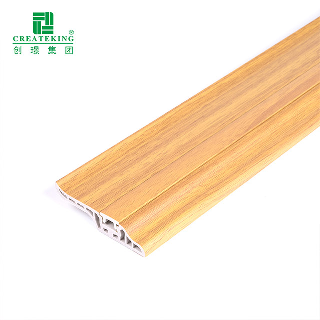 plinthe cachée de clou de langue d'agneaux de PVC de 78*17mm