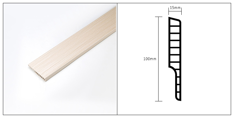 Plinthe en PVC 100*15mm