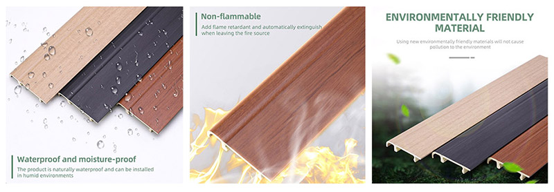 Plinthe &agrave; clipser en PVC 76*14 mm