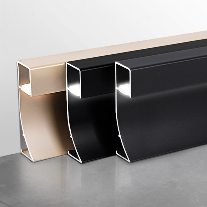 Plinthe en aluminium LED 50*9mm