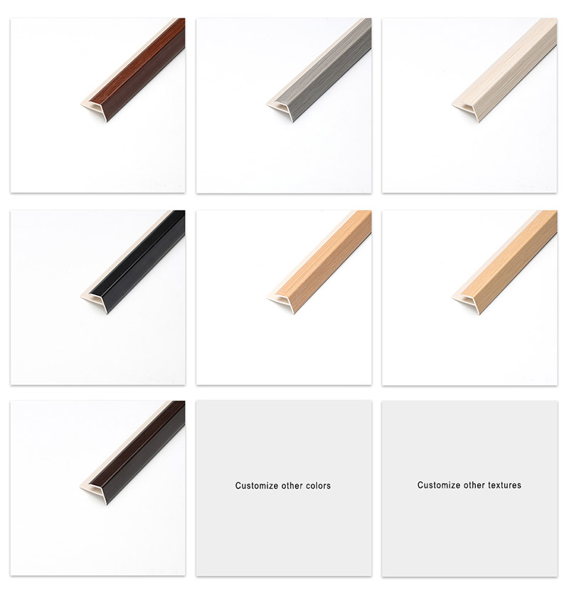 Profils de nez de marche en PVC en forme de F 20*25 mm