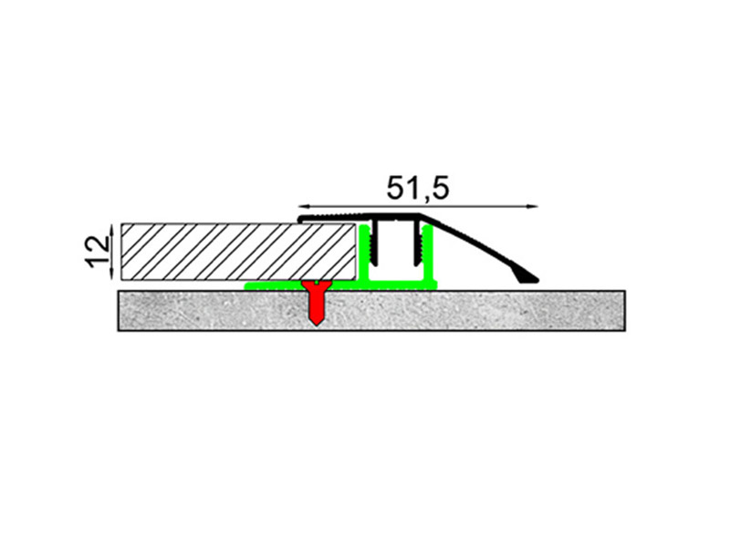 Bandes de seuil en alliage d'aluminium