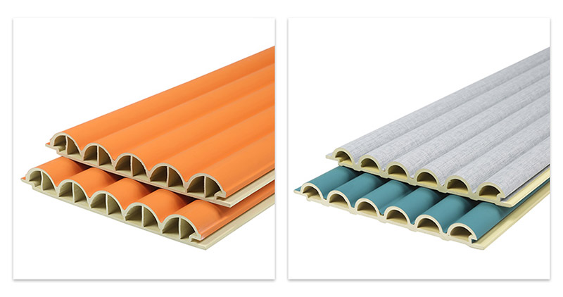 Panneaux muraux creux semi-circulaires