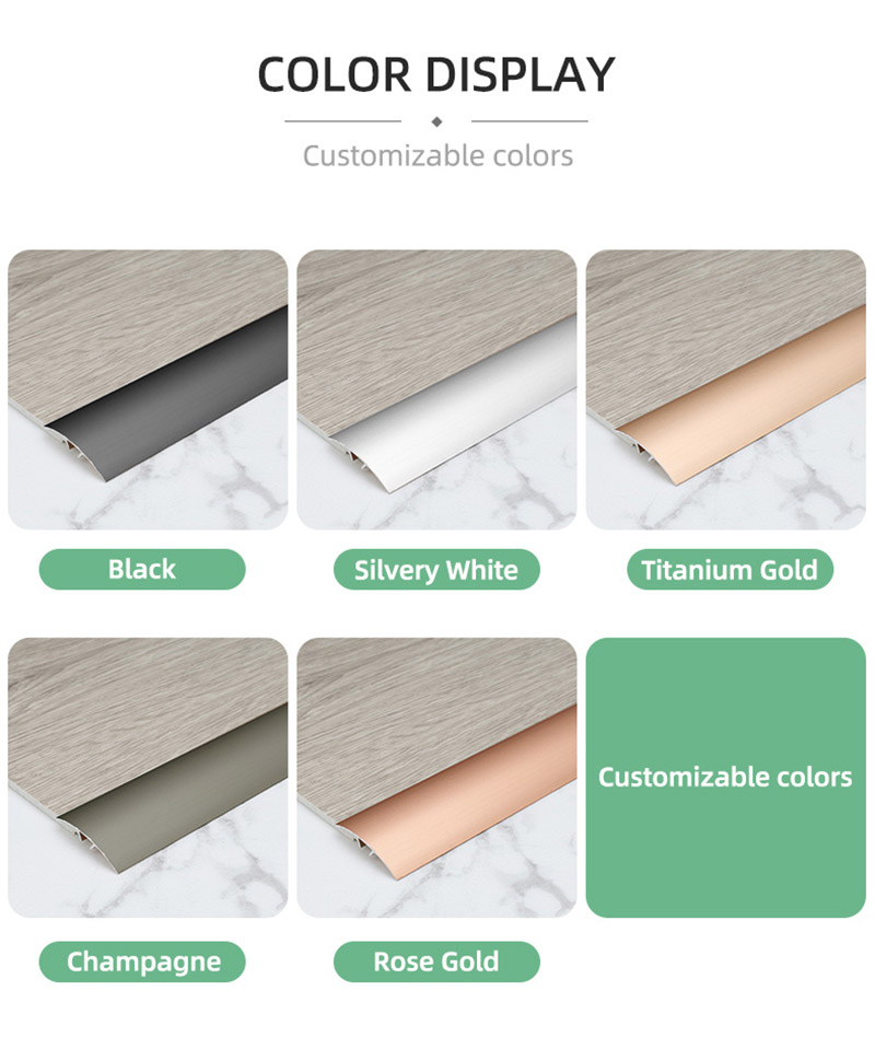 Bande de transition universelle pour sol en aluminium