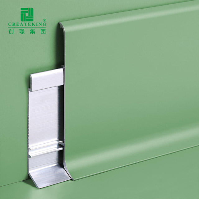 Plinthe de plancher en aluminium de 80*11mm