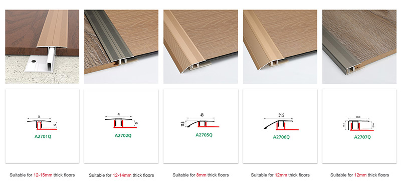 Bandes de transition pour plancher m&eacute;tallique