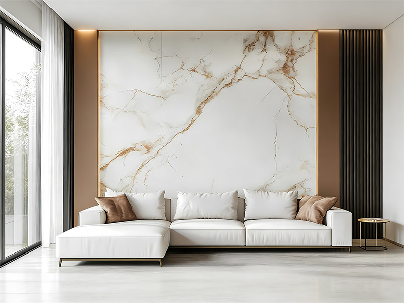 panneaux muraux en cristal de carbone