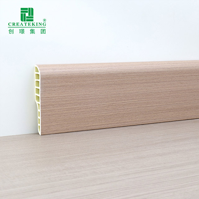 Plinthe ronde de crayon de PVC de 75*15mm