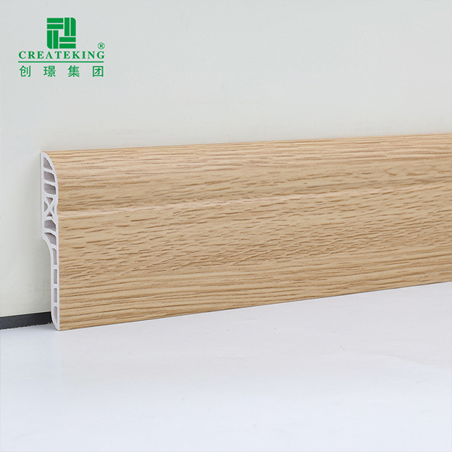 Plinthe ronde de crayon de PVC de 70*15mm