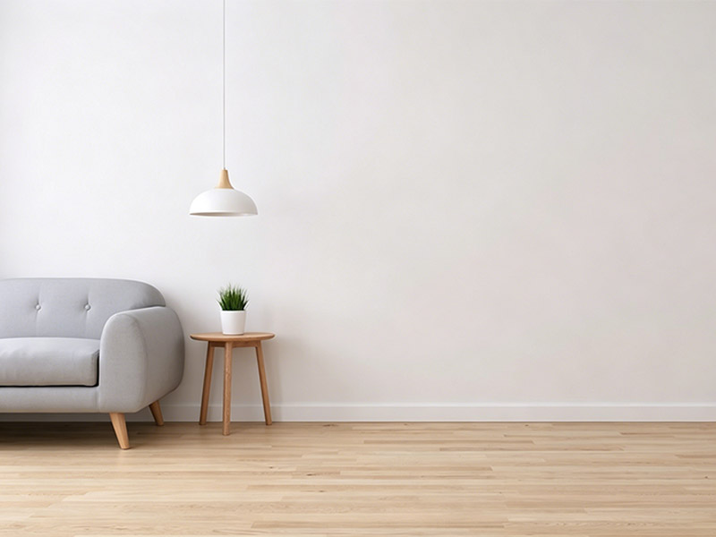 Des plinthes assorties aux murs