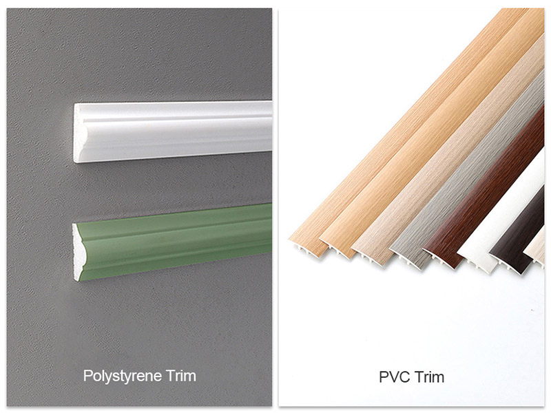 Quelle est la différence entre les garnitures en polystyrène et les garnitures en PVC ?