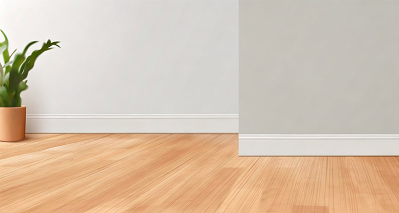 Les plinthes doivent &ecirc;tre plus claires ou plus fonc&eacute;es que les murs